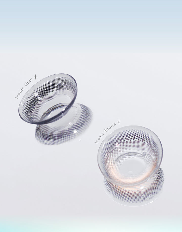 Iconic Gray, Iconic Brown | eyestar アイスター 1day カラコン カラーコンタクト
