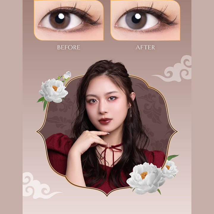 Before, After | ヴィレジェ VILLEGE 1day カラコン カラーコンタクト
