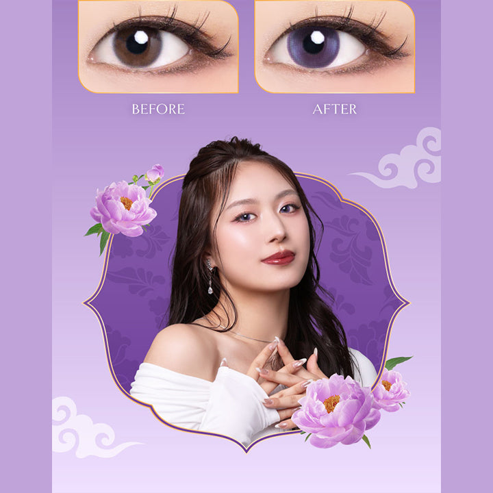 Before, After | ヴィレジェ VILLEGE 1day カラコン カラーコンタクト
