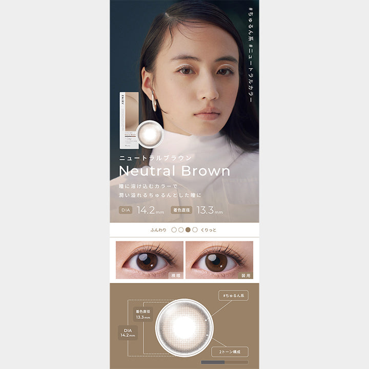 フェアリーワンデーニュートラルシリーズ(FAIRY 1day NEUTRAL SERIES) ニュートラルブラウン