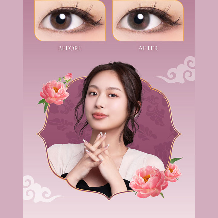 Before, After | ヴィレジェ VILLEGE 1day カラコン カラーコンタクト

