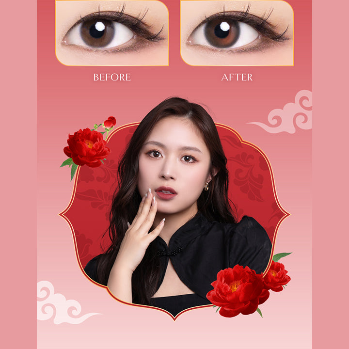 Before, After | ヴィレジェ VILLEGE 1day カラコン カラーコンタクト
