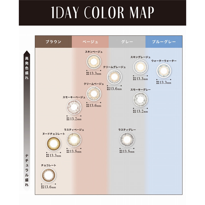 リルムーンワンデー(LILMOON 1DAY) ラスティベージュ