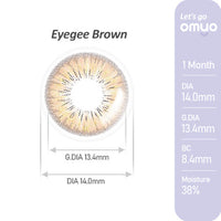Eyegee Brown(アイジーブラウン)のレンズ画像,オマイオバイレンズミー(OMYO BY LENSME),カラコン,カラーコンタクト