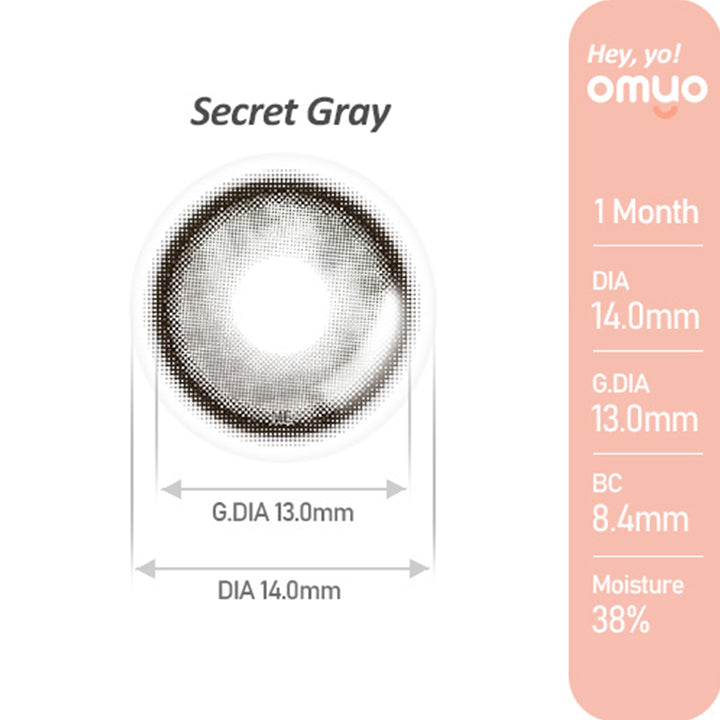 Secret Gray(シークレットグレー)のレンズ画像,オマイオバイレンズミー(OMYO BY LENSME),カラコン,カラーコンタクト
