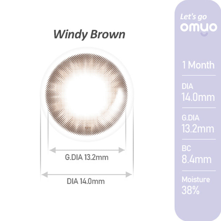 Windy Brown(ウェンディ―ブラウン)のレンズ画像,オマイオバイレンズミー(OMYO BY LENSME),カラコン,カラーコンタクト