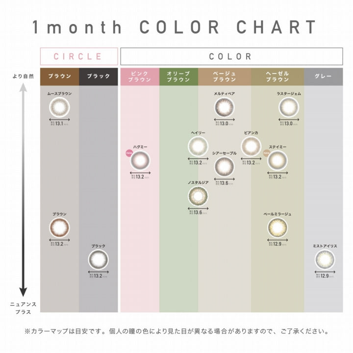 レヴィアワンマンスカラー(ReVIA 1MONTH COLOR) 度あり ビアンカ