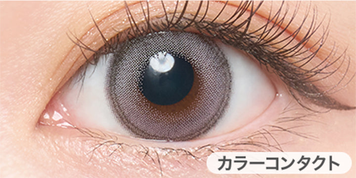 スワングレー(Swan Gray)の装用画像 | エンジェルカラーバンビシリーズワンマンス Angelcolor Bambi Series 1month カラコン カラーコンタクト
