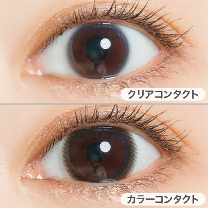 カーキブラウン(Khaki Brown)の装用画像 | フェアリーワンデーニュートラルシリーズ Fairy 1Day Neutral Series カラコン カラーコンタクト
