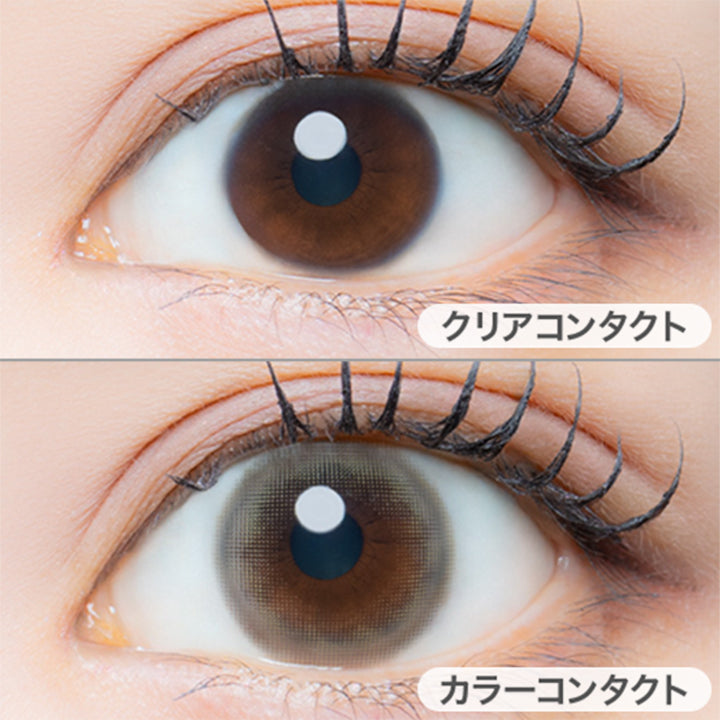 ムーニーヌード(Moony Nude)の装用画像 | アイジェニックバイエバーカラー Eyegenic by EverColor 1month カラコン カラーコンタクト
