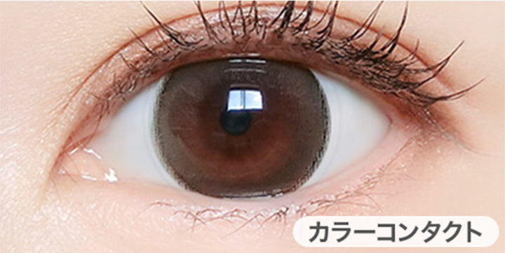 ミスティーベージュ(Misty Beige)の装用画像 | マジェットリラックス Majette Relax 1day カラコン カラーコンタクト
