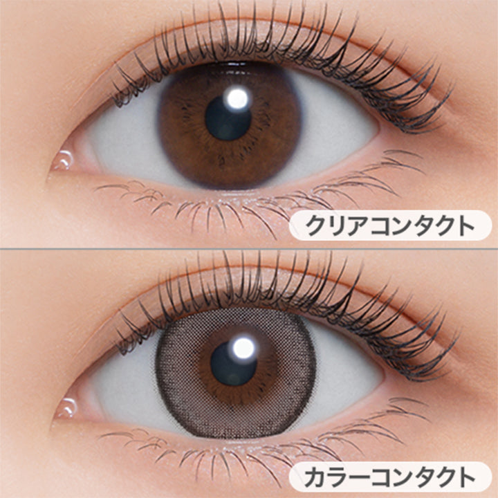 トリュフグレー(Truffle Gray)の装用写真|メロール(melloew) カラコン カラーコンタクト| メロール melloew 1day カラコン カラーコンタクト
