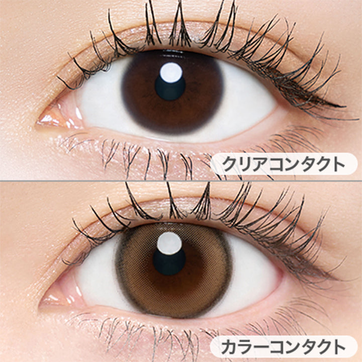 エッセンスベージュ(Essence Beige)の装用画像 | チューズミートーリック chu's me TORIC 1day カラコン カラーコンタクト
