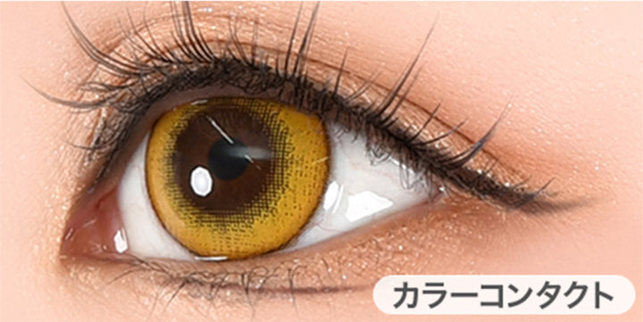 パインシロップ(pineapple syrup)の装用画像| パピーラワンデーシロップ Puppilla 1Day Syrup カラコン カラーコンタクト
