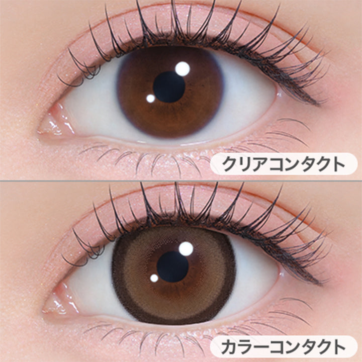 ずるモテベージュ(ZURUMOTE BEIGE)の装用画像 | シャプン Chapun 1day カラコン カラーコンタクト

