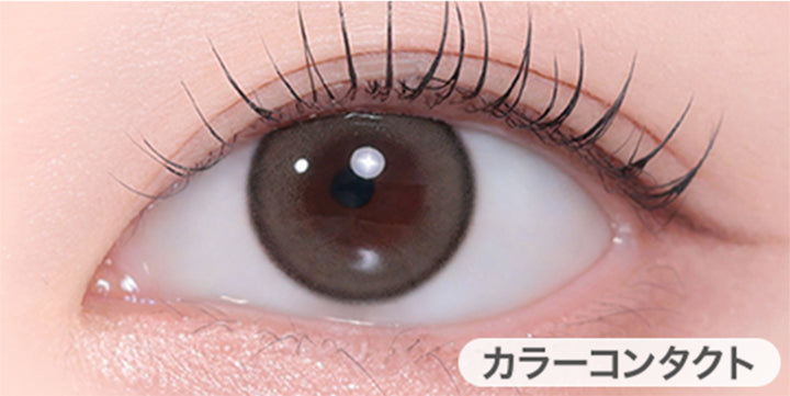 アッシュズブラウン (Ashiz Brown)の装用画像 | ユース YOUS 1day カラコン カラーコンタクト
