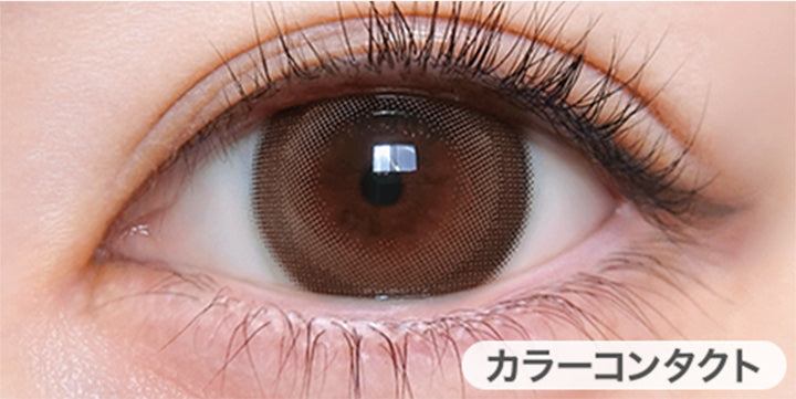 溺愛ベージュ(Dekiai Beige)の装用画像 | トリコニナル Toriconinaru 1day カラコン カラーコンタクト
