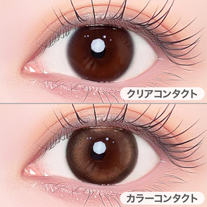 ブリンクブラウン(Blink Brown)の装用画像 | エーアイ a-eye 1day カラコン カラーコンタクト
