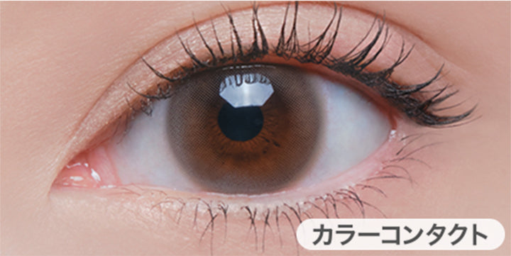 スモークドアッシュ(Smoked ash)の装用画像 | グロヴィー GROVI  1day カラコン カラーコンタクト
