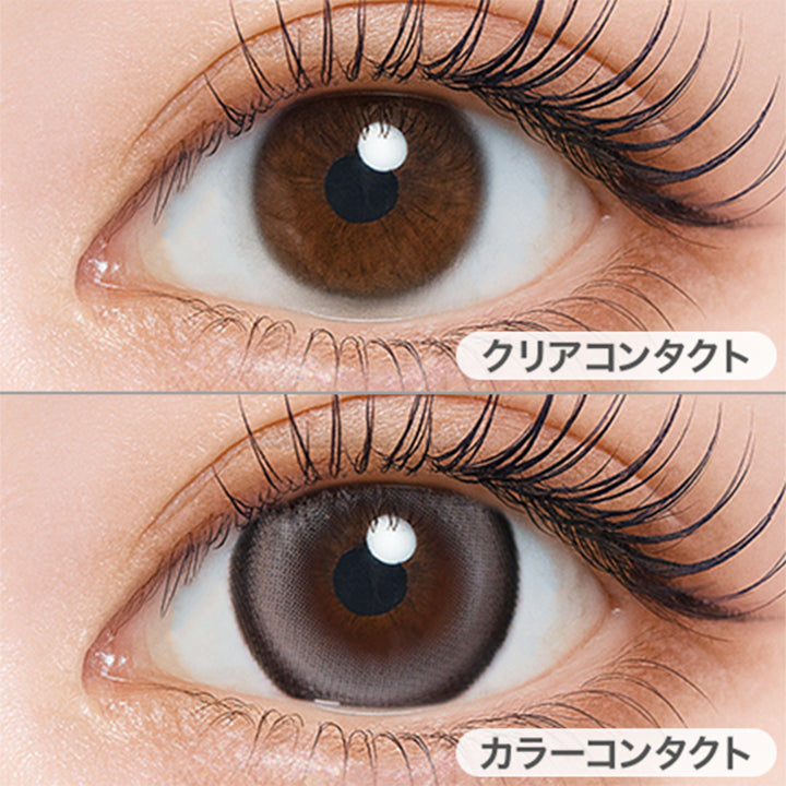 ロウグレイン(Raw Grain)の装用画像 | ティアリス Tearis 1day カラコン カラーコンタクト
