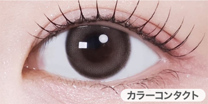 Dew e Dew Choco(デューイデュ チョコ)の装用画像 | オハ Ooha 1day カラコン カラーコンタクト
