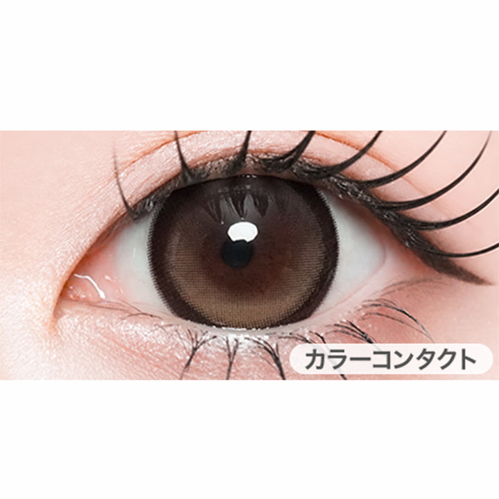 モカミルク(Mocha Milk)の装用画像 | 一生モテコンワンデー isshomotecon 1day 1day カラコン カラーコンタクト
