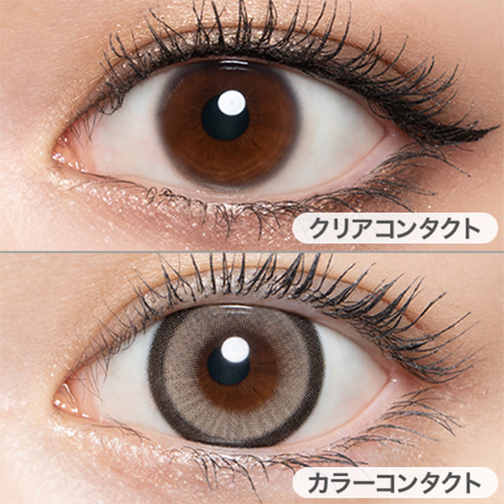 セレスティアグレー(Celestia gray)の装用画像 |ラヴェール loveil 1day カラコン カラーコンタクト
