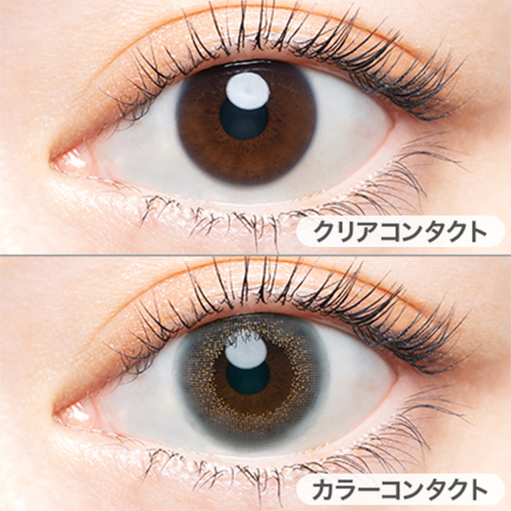 ヴィンテージグレー(Vintage  Gray)の装用画像  | エンジェルカラーバンビシリーズヴィンテージワンデー Angelcolor Bambi Series Vintage 1day カラコン カラーコンタクト
