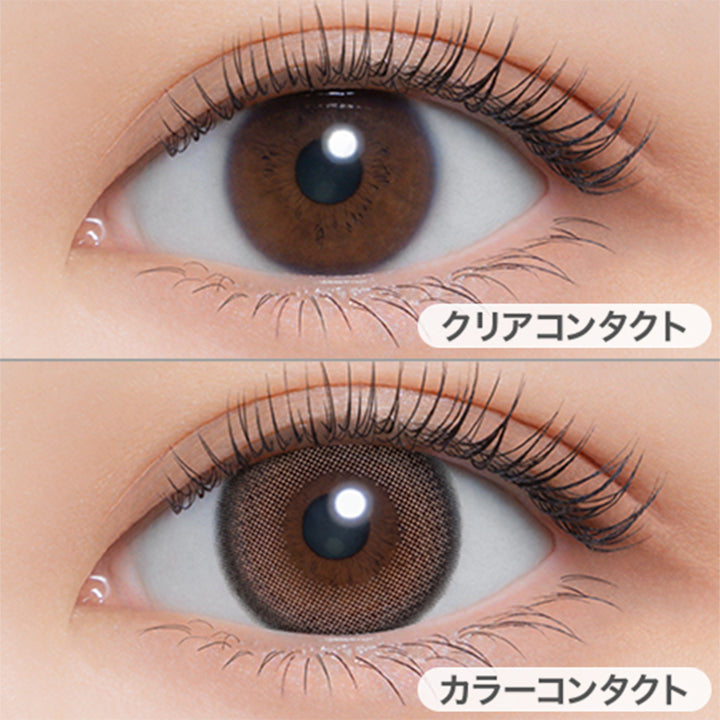 モカパウダー(Mocha Powder)の装用写真|メロール(melloew) カラコン カラーコンタクト| メロール melloew 1day カラコン カラーコンタクト

