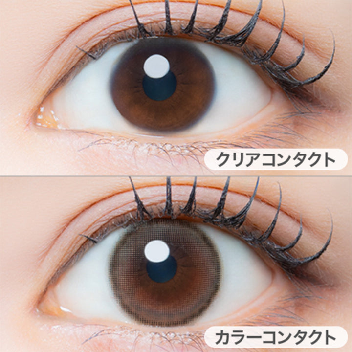 ディアベイビー(Dear Baby)の装用画像 | アイジェニックバイエバーカラー Eyegenic by EverColor 1month カラコン カラーコンタクト
