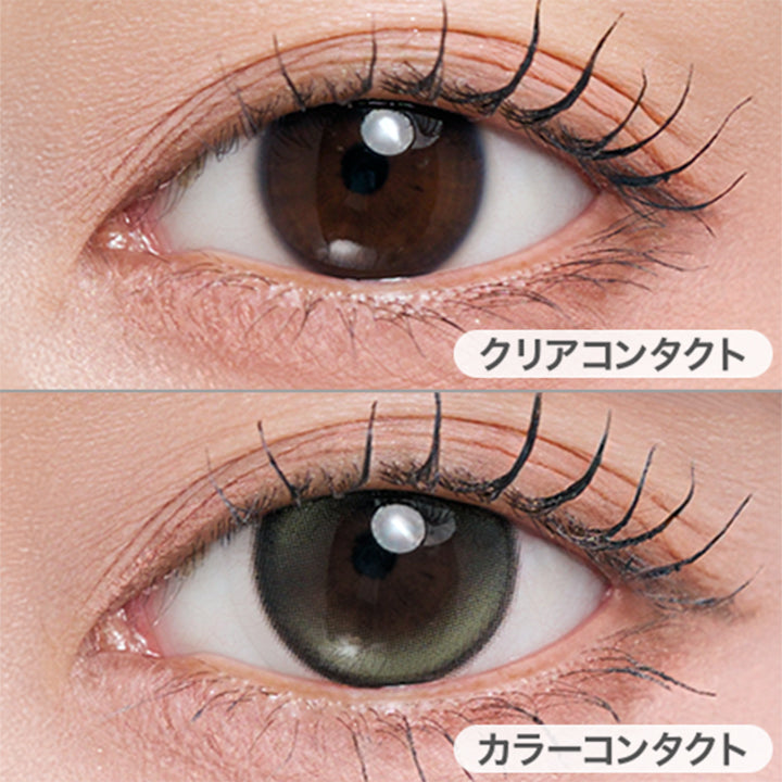 ルーナーオリーブ(Lunar Olive)の装用画像 | メイリールーナーワンデー meilly lunar 1day カラコン カラーコンタクト
