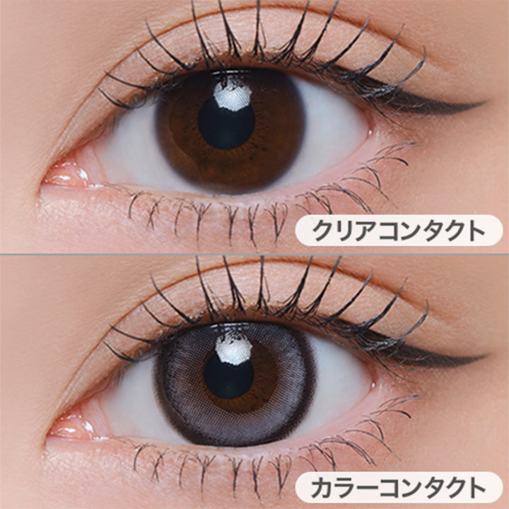 ランウェイグレーの装用画像 | クラセスト Qrsessed 1day カラコン カラーコンタクト
