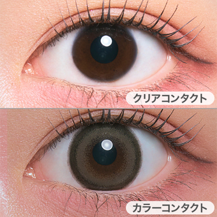 ごまぷりんの装用画像 | とりーてぃー Treatee 1day カラコン カラーコンタクト
