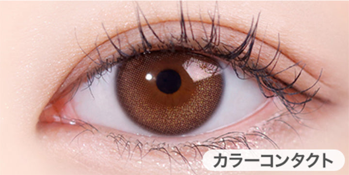 ダルチョコブラウン(Dal Choco Brown)の装用画像 | ホロリスバイレンズミー Holoris By Lensme 1month monthly カラコン カラーコンタクト
