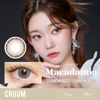 クルーム(CRUUM),マカダミア,Macadamia,DIA14.5mm,着色直径13.7mm,1day,10枚入|クルーム CRUUM 1day ワンデーコンタクトレンズ