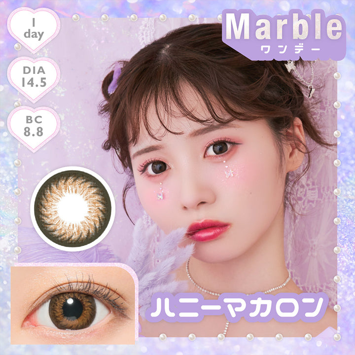 Marble(マーブル),ワンデー,ハニーマカロン,1DAY,DIA14.5mm,BC8.8mm|マーブルワンデー Marble 1day カラコン カラーコンタクト