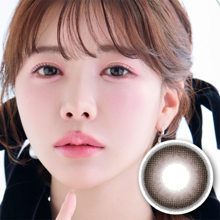 ヴェルヴェティア(Velvetear) モカヴェール(Mocha Veil)  DIA14.5mm 着色直径13.8mm BC8.6mm | ヴェルヴェティア Velvetear 1day カラコン カラーコンタクト
