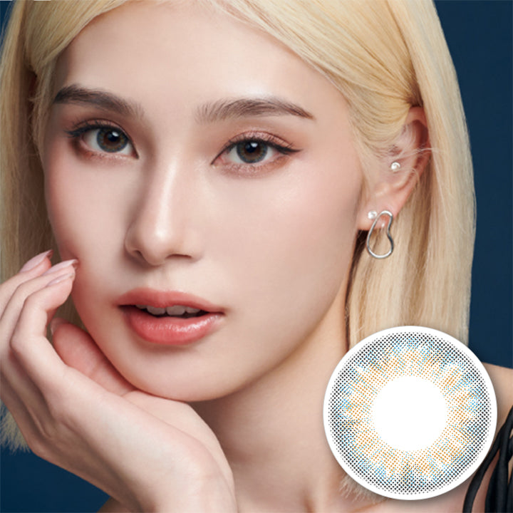 LILMOON(リルムーン),WATER WATER(ウォーターウォーター),うるめく儚げブルー,度あり,1MONTH,DIA14.5mm,着色直径13.8mm,含水率38%|リルムーンワンマンス LILMOON 1MONTH カラコン カラーコンタクト