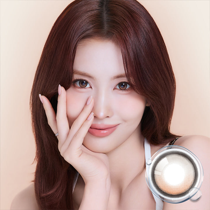 シーワンデー(Sie.1Day) ハニーヴェール(Honey Veil) 回らないシリコーン素材 Silicone hydrogel DIA14.5mm GDIA13.2mm BC8.7mm UVカット Moisture | シーワンデー Sie.1Day カラコン カラーコンタクト