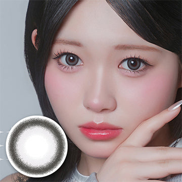 ミシュー(michou),ベイビーグレー(Baby Gray),小悪魔盛れグレー,1day,1箱10枚入り,DIA15.0mm,着色直径14.1mm,BC8.6mm,含水率58.0% | ミシュー michou 1day カラコン カラーコンタクト
