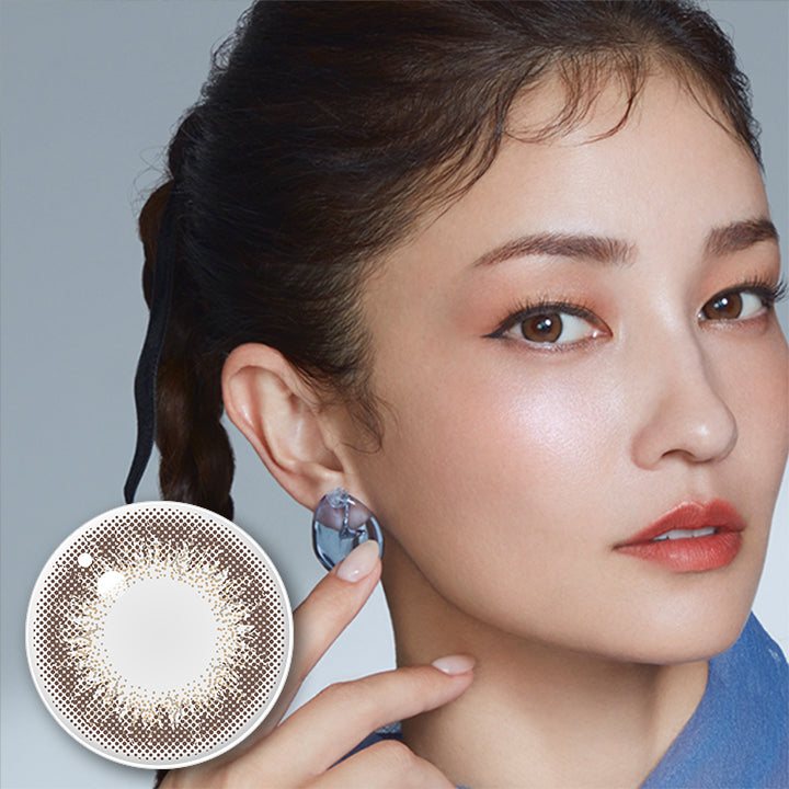 アンヴィ(envie),nuance series,シャンパングレイ(Champagne Gray),,1day,1箱10枚入り,DIA14.0mm,着色直径13.4mm,BC8.6mm | アンヴィ envie 1day カラコン カラーコンタクト
