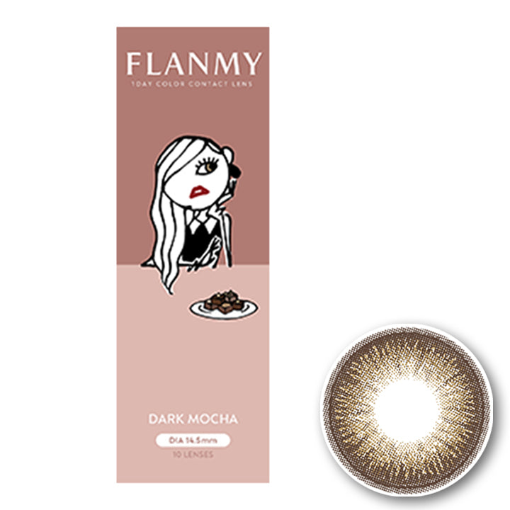フランミー(FLANMY) 10枚 ダークモカ｜カラコン送料無料 – カラコン