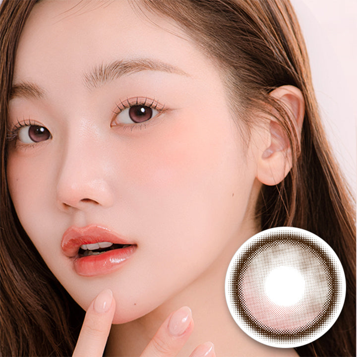 オマイオバイレンズミー(Omyo By Lensme) シークレットピンクブラウン(Secret Pink Brown) 1month 1箱2枚入り DIA14.0mm 着色直径13.0mm BC8.6mm | オマイオバイレンズミー Omyo By Lensme montyly カラコン カラーコンタクト
