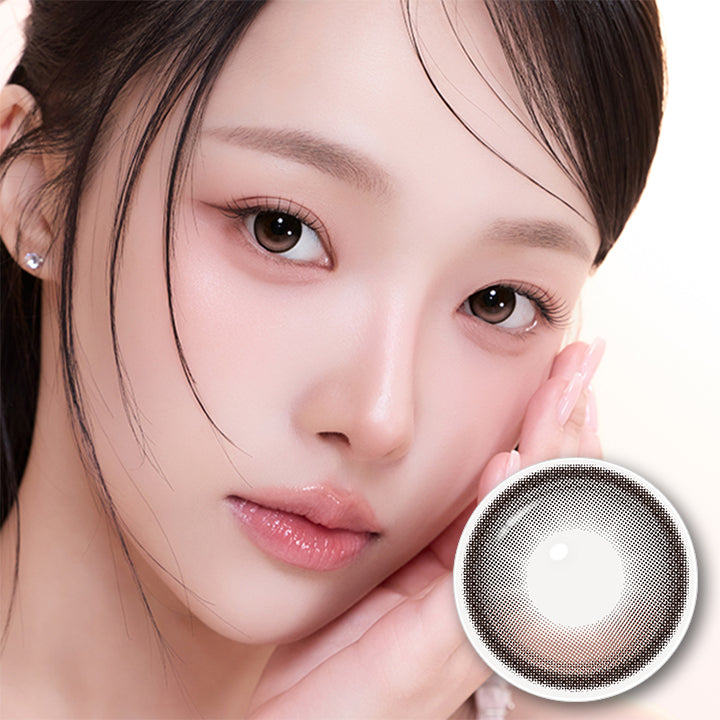 蜜のレンズ クワイエットポイズ(Mitunolens Quiet Poise) ロージーヌガー(Rosy Nougat) 1day DIA14.5mm 着色直径13.0mm BC8.6mm 含水率55.0% | 蜜のレンズ クワイエットポイズ mitunolens quiet poise 1day カラコン カラーコンタクト
