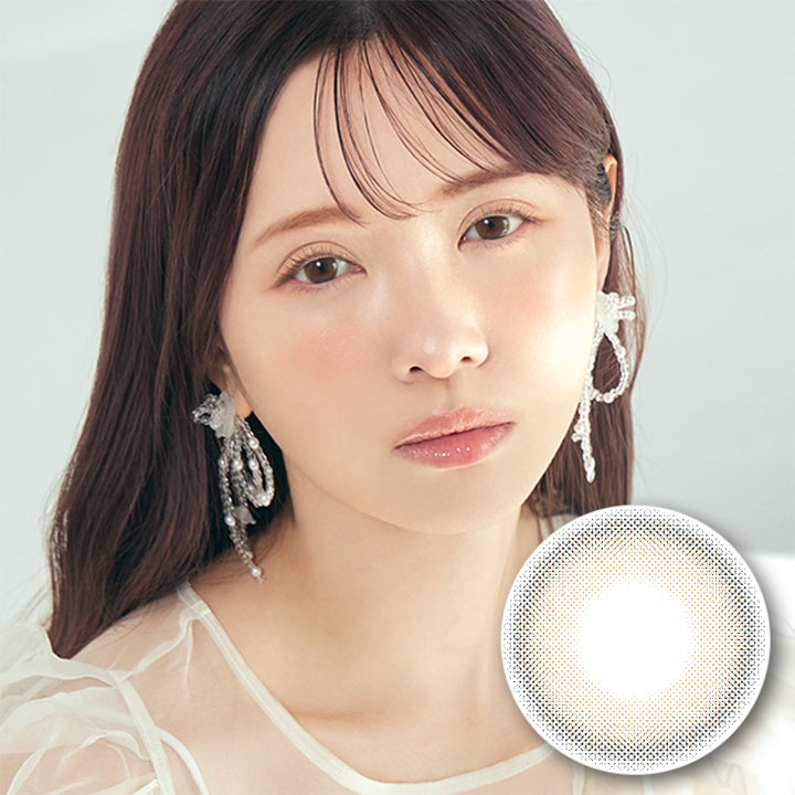 ミムコ(mimuco),ゼリーグレー,Jelly Gray,PRODUCED BY MIKI KAWANISHI,DIA14.2mm,BC8.6mm,含水率38%|ミムコ mimuco ワンデーコンタクトレンズ