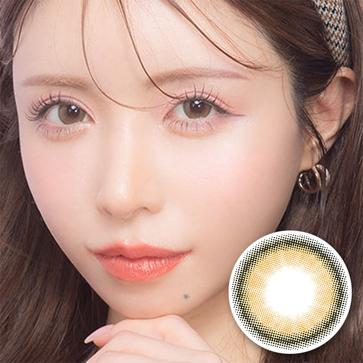 コンペイトウページ① カラーズワンデー(colors1d) ナチュラルヘーゼルブラウン｜カラコン