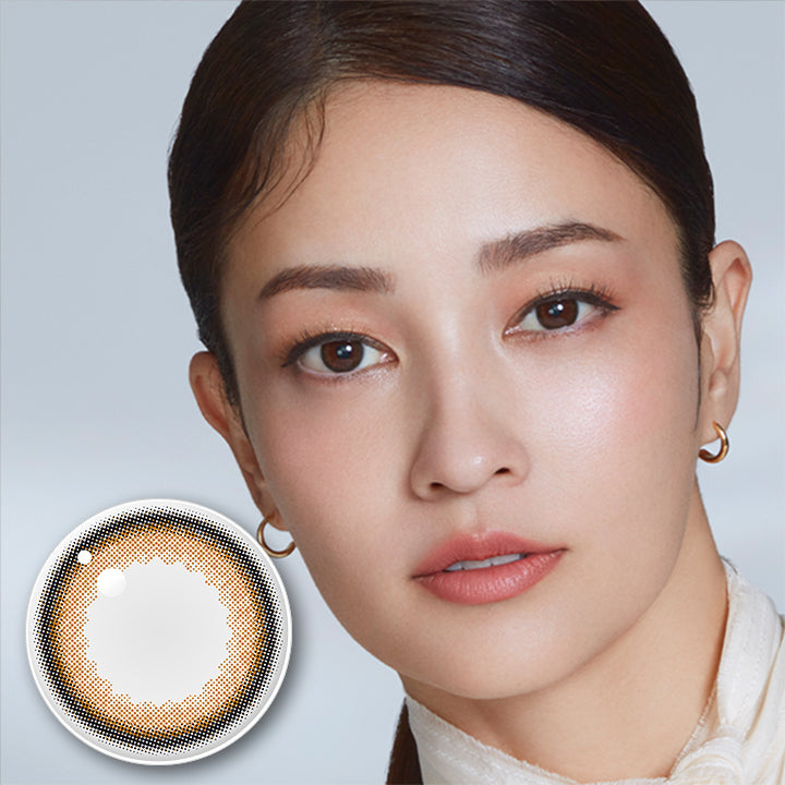 アンヴィ(envie),basic series,シャモーブラウン(Chameau Brown),1day,1箱10枚入り,DIA14.0mm,着色直径12.9mm,BC8.6mm | アンヴィ envie 1day カラコン カラーコンタクト
