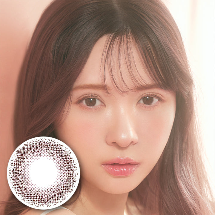 河西美希(みきぽん) イメージモデル 、着色直径が13.4mmのカラコン