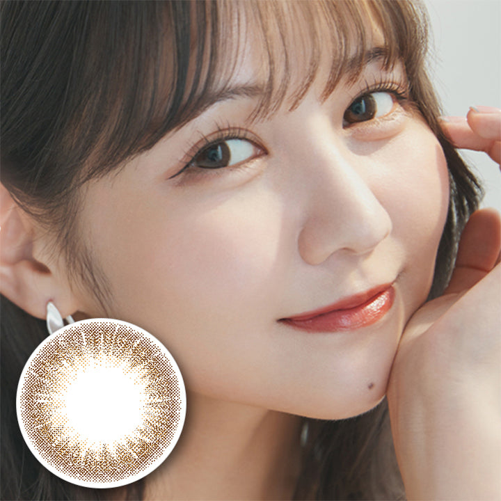 ラムリエ(ramurie),ramurie,color contact lens,6枚入り,ふわっと抜け感ナチュラル,シェリブラウン,cherie brown,DIA14.2mm,着色直径13.2mm,BC8.6mm,含水率38.5%,1DAY,UVCUT|ラムリエ ramurie カラコン カラーコンタクト