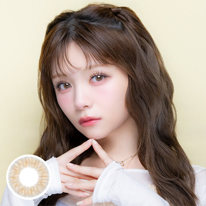 チュチュワンマンス(Chouchou 1month) color contact lens,オレンジブラウン(Orange Brown) 1month DIA14.2mm BC8.8mm 含水率38.0%  | チュチュワンマンス ChouChou 1month カラコン カラーコンタクト
